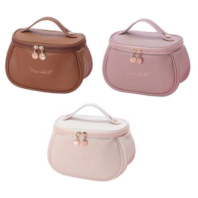 PU Leather Travel Makeup Bag