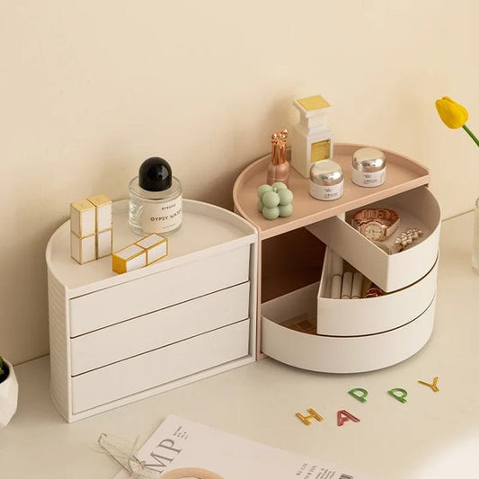 Multifunctional Rotatable Dressing Table Organizer