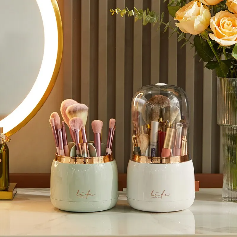 Luxury Rotating Makeup Brush Organiser