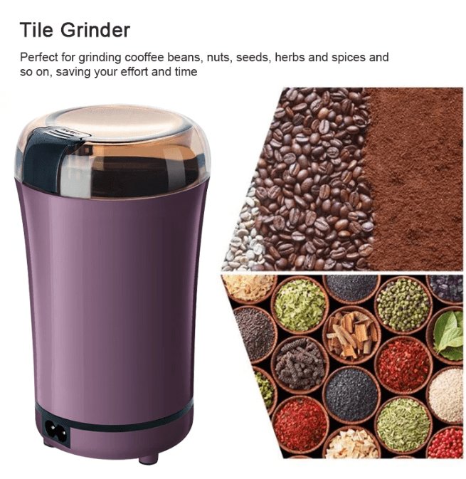 Versatile Stainless Steel Electric Coffee Grinder