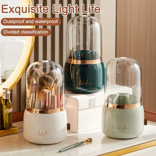 Luxury Rotating Makeup Brush Organiser