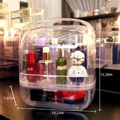 Desktop Dustproof Transparent Cometic Organizer