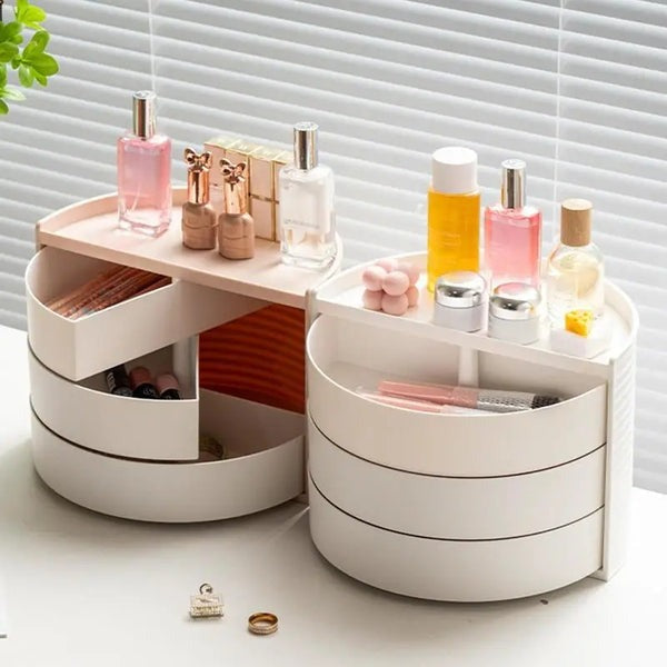 Multifunctional Rotatable Dressing Table Organizer