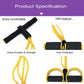 4-Tube Pedal Pull Rope Elastic Resistance Band for Home Fitness